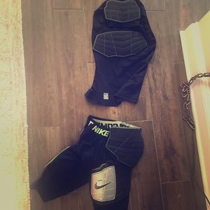 Nike Pro Combat Football Girdle and Padded Shirt